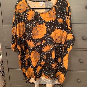 LuLaRoe Tops - LuLaRoe Yellow & Black Floral Irma LuLaRoe Tops - LuLaRoe Yellow & Black Floral Irma